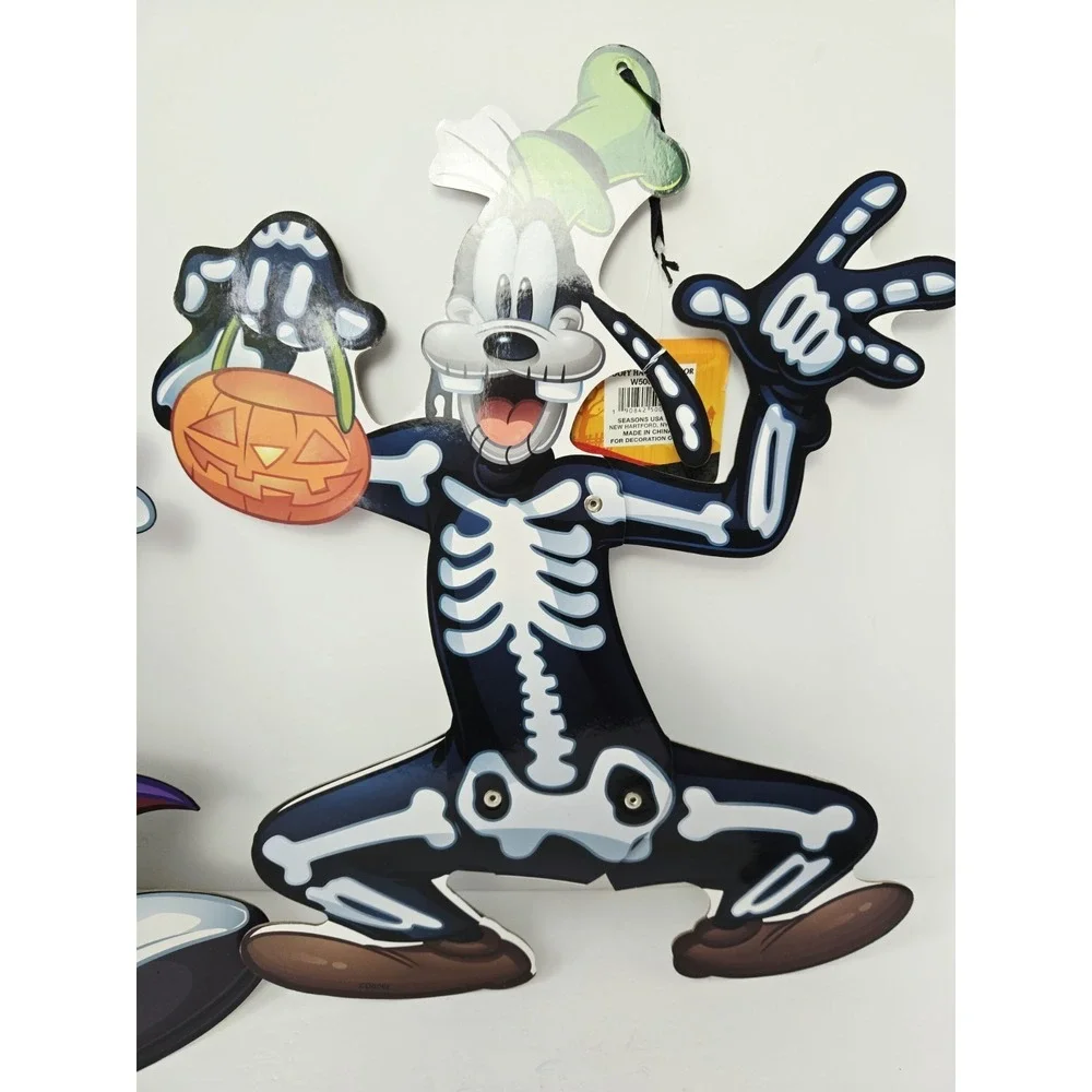 Disney‎ Halloween wall decor hanging jointed New Goofy Mickey Minnie lot of 3